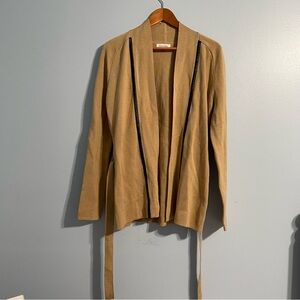 Calvin Klein Women’s Cardigan Knit Mid Length Open Front Belt Sweater Jacket #6